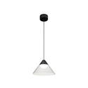 sospensione led a soffitto 6w 220/240v 2700k nero/trasparente ip20 beneito faure 4816