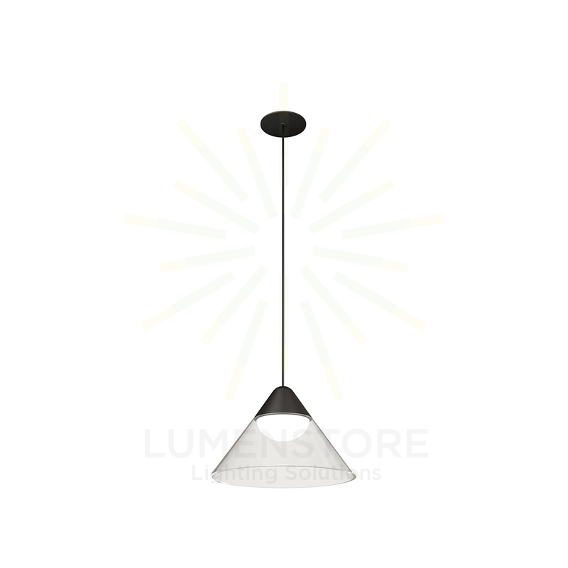 sospensione led a incasso 6w 220/240v 2700k nero/trasparente ip20 beneito faure 4810