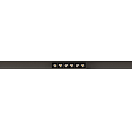 faretto led per binario magnetico 4.5w 48v 3000k nero ip20 beneito faure 