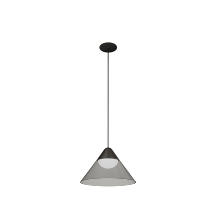 sospensione led a incasso 6w 220/240v 2700k nero/grigio ip20 beneito faure 4812