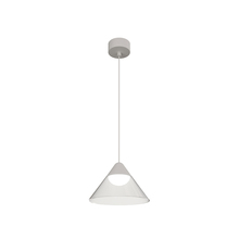 sospensione led a soffitto 6w 220/240v 2700k bianco/trasparente ip20 beneito faure 4814