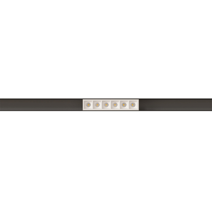 faretto led per binario magnetico 4.5w 48v 2700k bianco ip20 beneito faure 