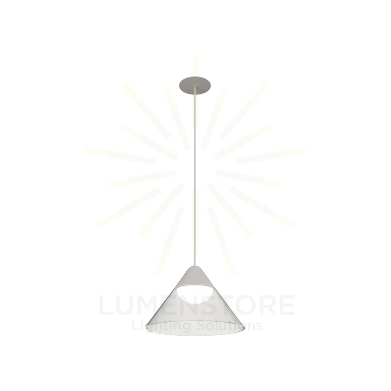 sospensione led a incasso 6w 220/240v 2700k bianco/trasparente ip20 beneito faure 4808