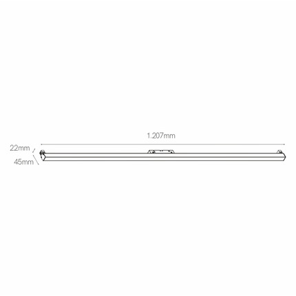 faretto led per binario magnetico 30w 48v 3000k nero ip20 beneito faure 
