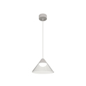 sospensione led a soffitto 6w 220/240v 3000k bianco/trasparente ip20 beneito faure 4815