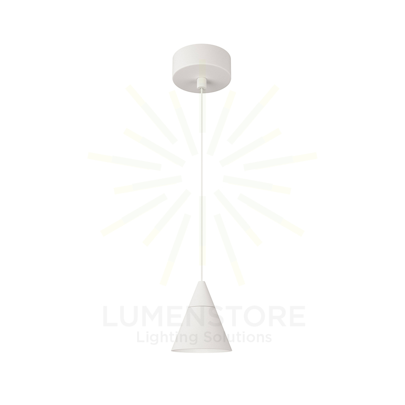 sospensione led a soffitto 7w 220/240v 2700k bianco ip20 beneito faure 4803