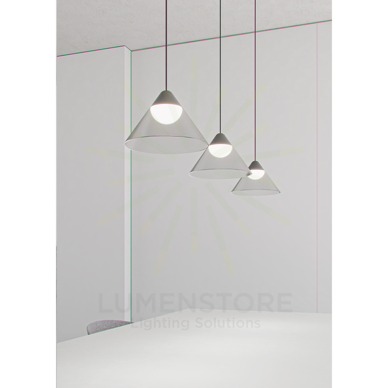 sospensione led a incasso 6w 220/240v 2700k nero/grigio ip20 beneito faure 4812