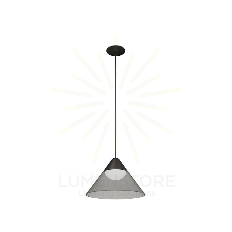 sospensione led a incasso 6w 220/240v 3000k nero/grigio ip20 beneito faure 4813