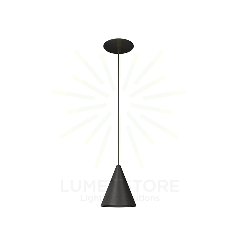 sospensione led da incasso 7w 220/240v 2700k nero ip20 beneito faure 4801