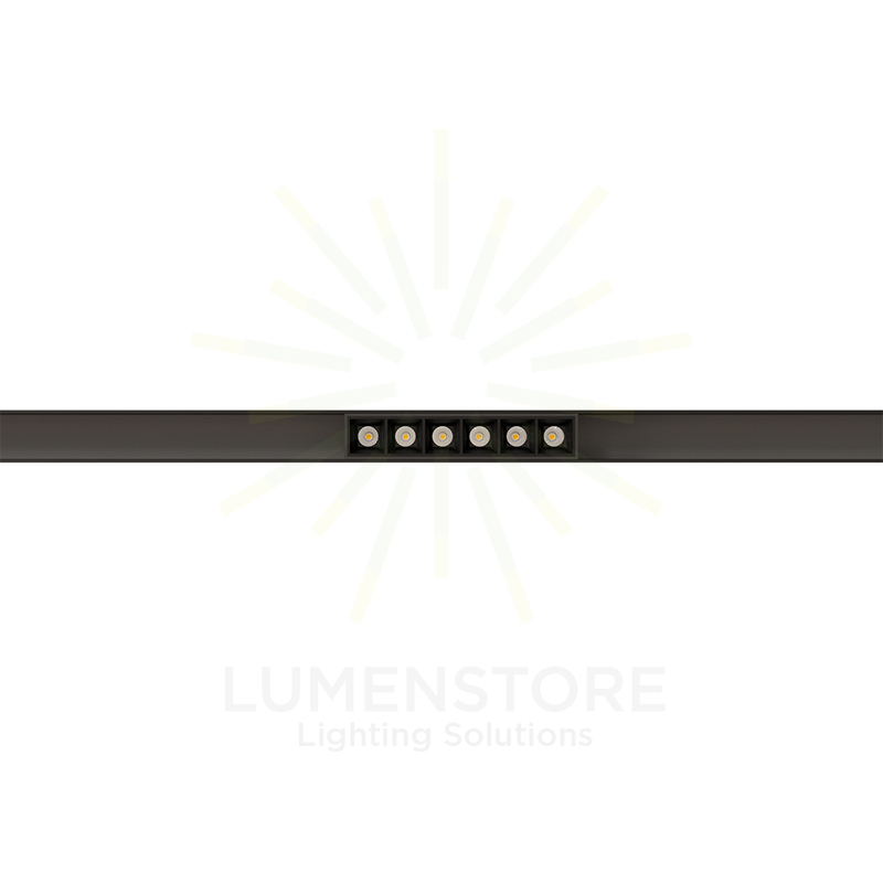 faretto led per binario magnetico 48v 4.5w 2700k nero ip20 beneito faure 4778