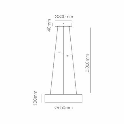lampada led da soffitto o sospensione 60w 220/240v tuya bianco ip20 beneito faure 4904