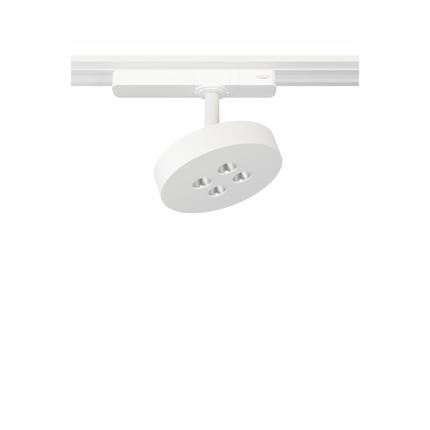 faretto led cookie 3ph per binario 12w 985 lumen cct switch beneito faure bianco 5179 
