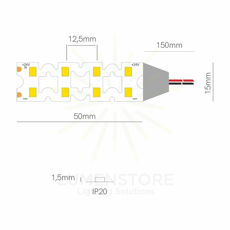 striscia led fine-56 22w/m 3000k 1mt beneito faure