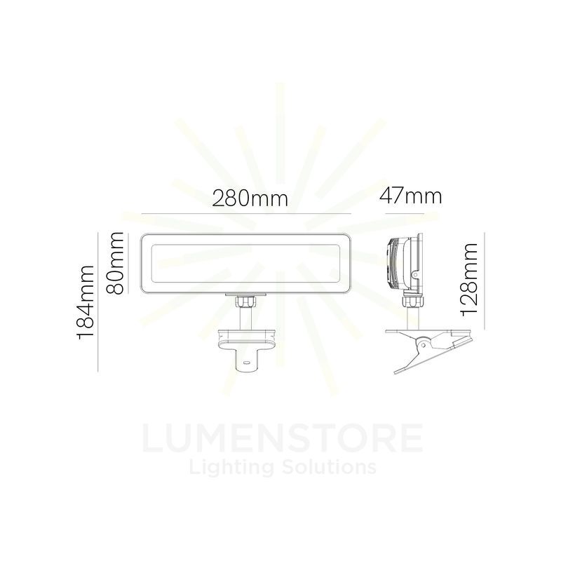 proiettore led portatile 10w cct switch bianco 5004