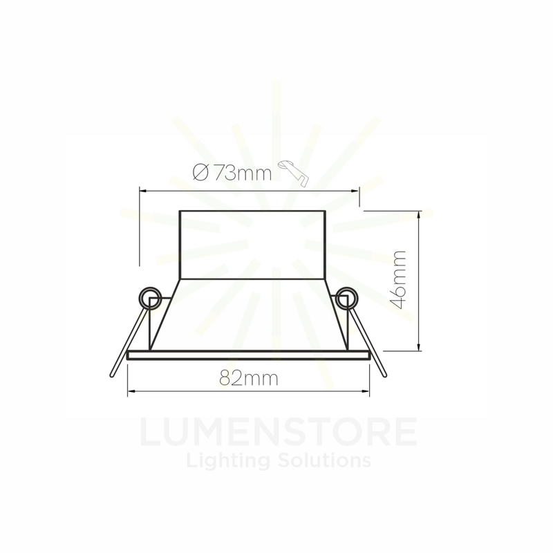 faretto da incasso luk gu10 beneito faure nero 5215