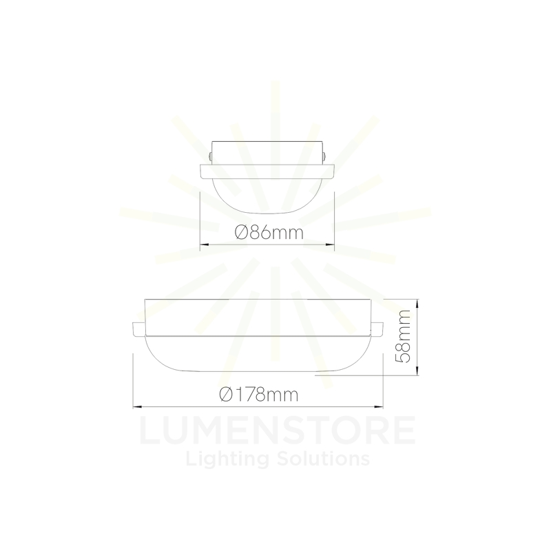 applique led da esterno 12w, luce naturale 4000k beneito faure, nero 4829