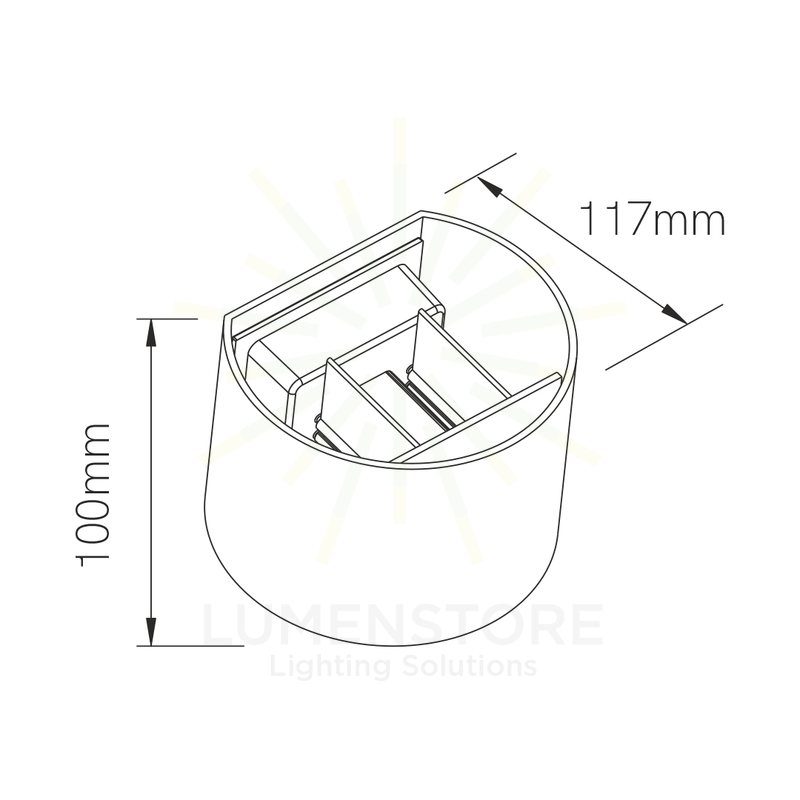 applique led da esterno 6.8w luce calda 2700k beneito faure 4906 bianco