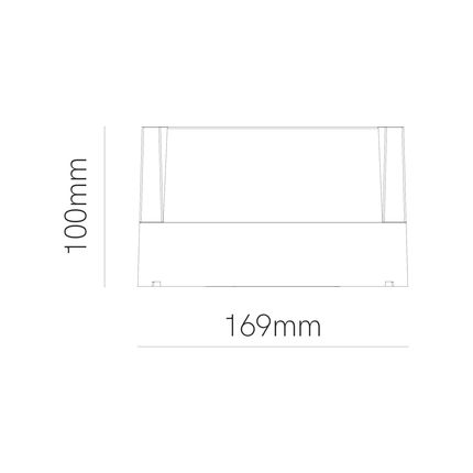applique led da esterno 15w cct switch bianco 4957