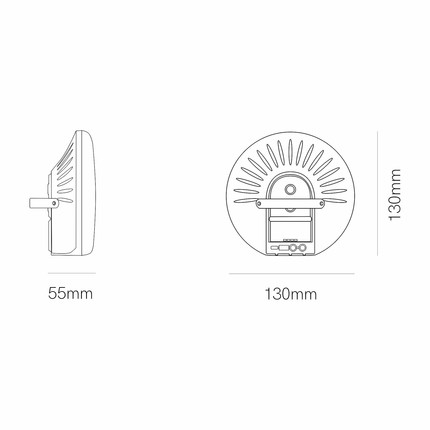 proiettore led portatile 4w  cct switch bianco 5154