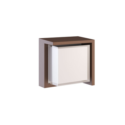 applique led da esterno 15w cct switch beneito faure corten 4962