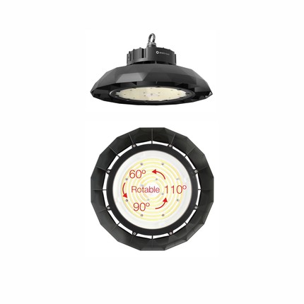 faretto led 90/120/150w cct switch 100/260v nero ip65 5148