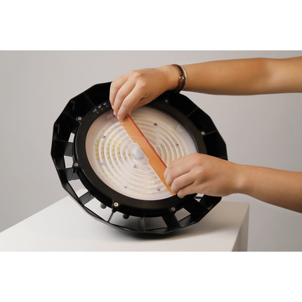 sospensione led cct switch 120/160/200w 100/260v nero ip65 5149