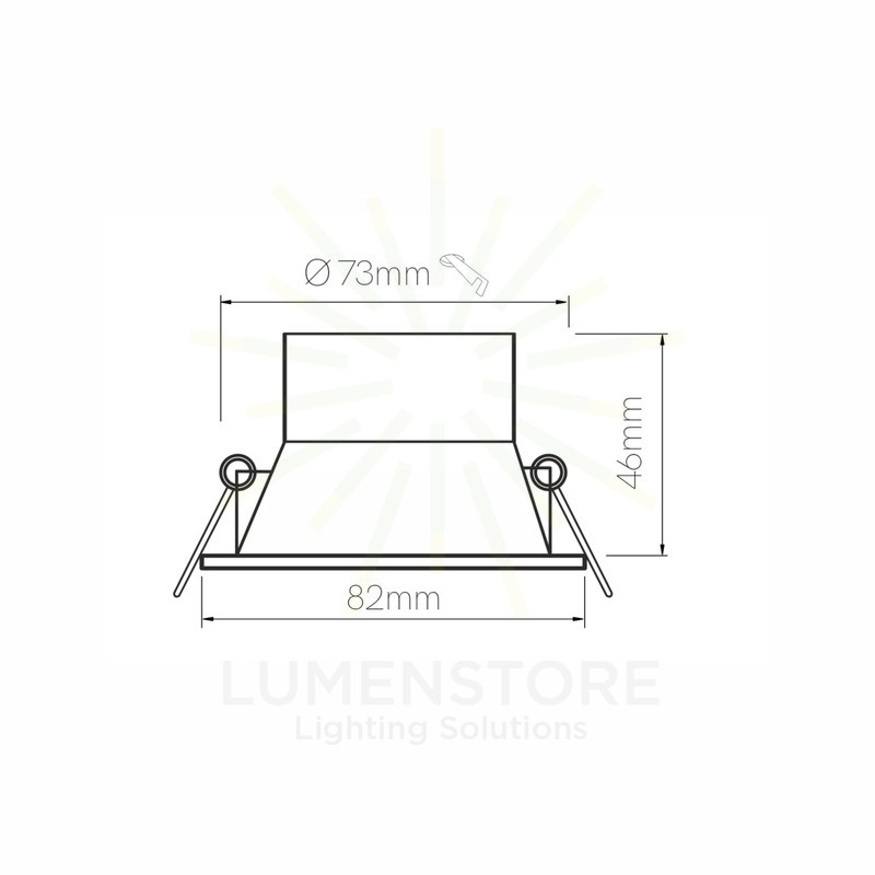 faretto da incasso luk gu10 beneito faure bianco 5214