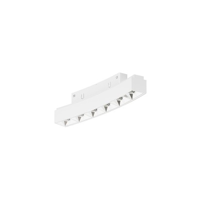 faretto led per binario magnetico 6w 48v 3000k bianco ip20 curve tram beneito faure 5310