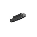 faretto led per binario magnetico 6w 48v 3000k nero ip20 curve tram beneito faure 5312