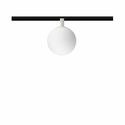 faretto led per binario magnetico 8w 48v 3000k bianco ip20 sphere beneito faure 5370