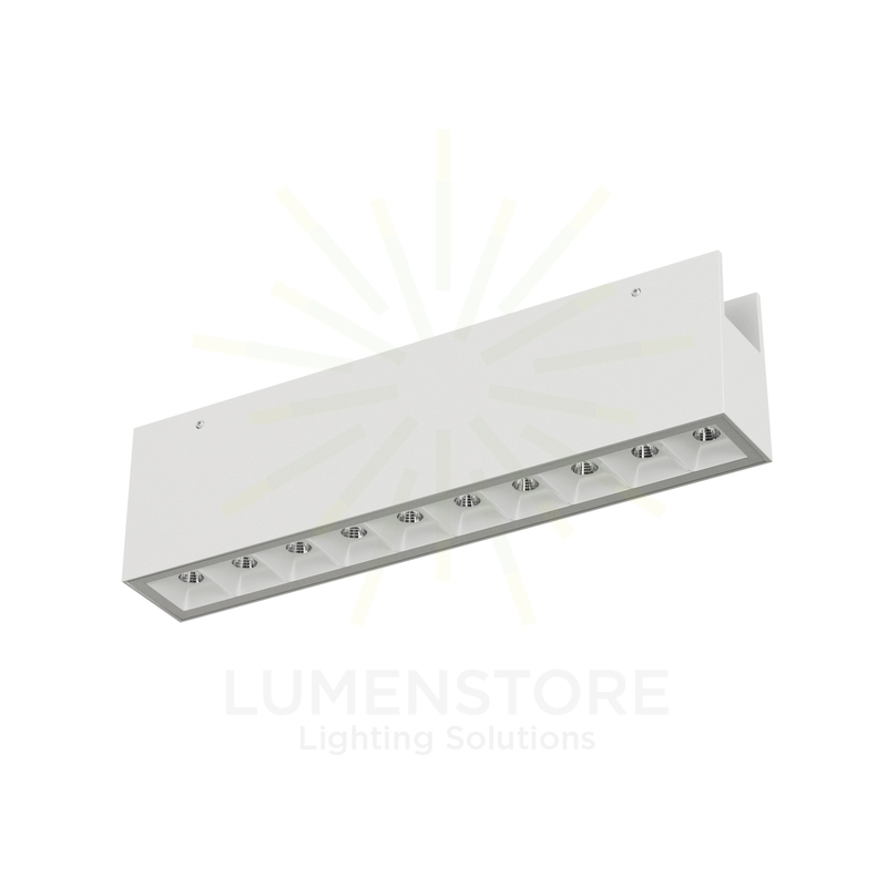 faretto led da binario esterno 20w 48v 2700k bianco ip65 beneito faure 5388