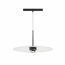 sospensione led per binario magnetico 8w 48v 3000k nero ip20 hat beneito faure 5367
