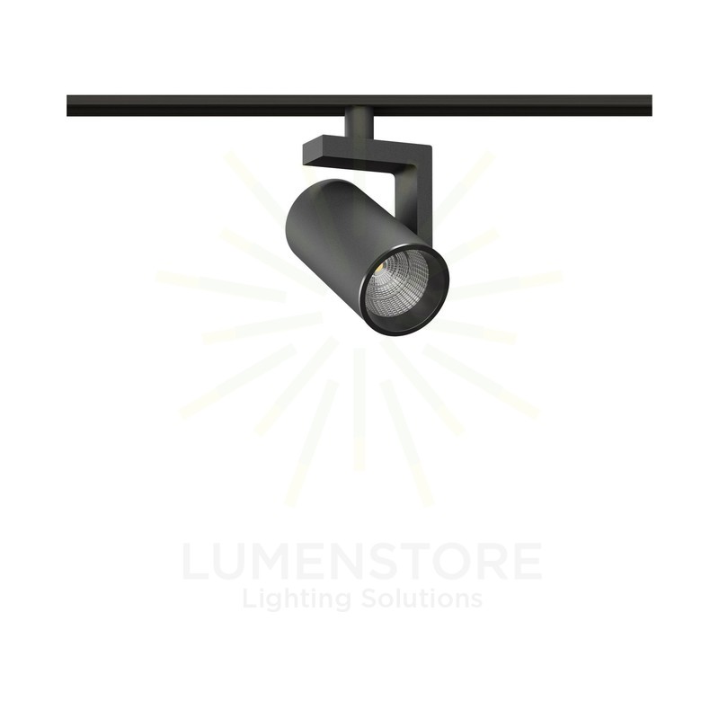 faretto led per binario magnetico 8w 48v dali 2700-4000k nero ip20 v-round beneito faure  5038