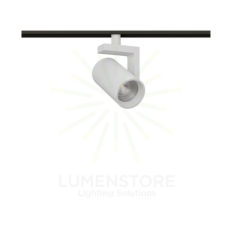 faretto led per binario magnetico 8w 48v dali 2700-4000k bianco ip20 v-round beneito faure 5037