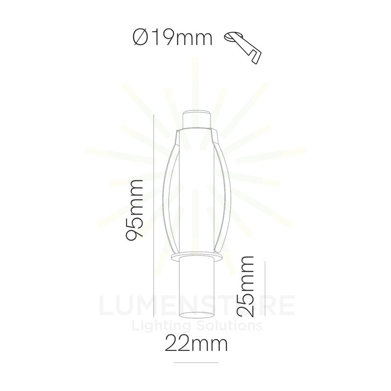 faretto mini led da incasso 3,5w 220/240v 4000k bianco ip20 beneito faure 5248