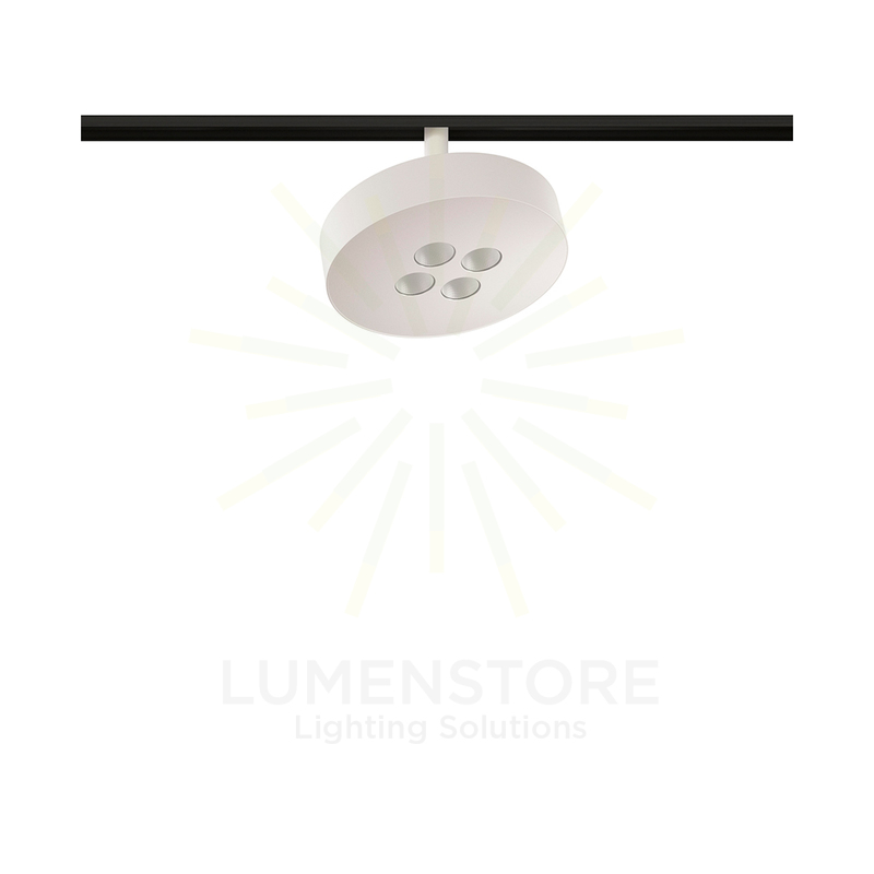 faretto led per binario magnetico 12w 48v 3000k bianco ip20 cookie beneito faure 4773