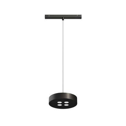 sospensione led per binario magnetico 12w 48v dali 2700-4000k nero ip20 beneito faure 5186