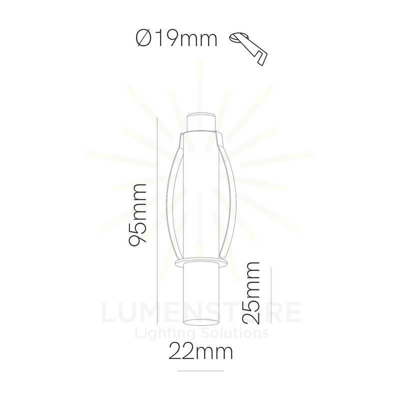 faretto mini led da incasso 3,5w 220/240v 3000k bianco ip20 beneito faure 5247