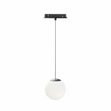 sospensione led per binario magnetico 8w 48v 2700k nero ip20 sphere beneito faure 5378