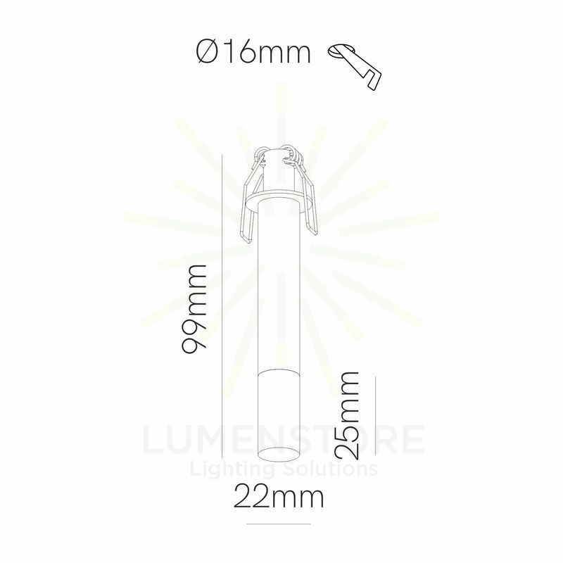 faretto led da incasso 3,5w 220/240v 2700k nero ip20 beneito faure 5255