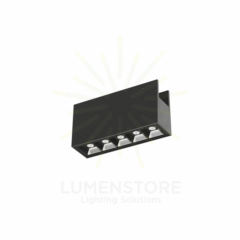 faretto led da binario esterno 10w 48v 3000k nero ip65 beneito faure 5387