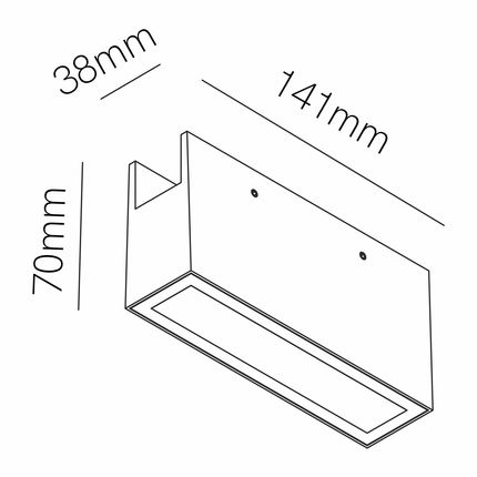 faretto led da binario esterno 10w 48v 3000k nero ip65 beneito faure 5387