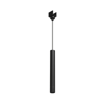sospensione led per binario 8w 48v 3000k nero ip65 beneito faure 5395