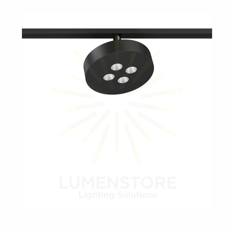 faretto led per binario magnetico 12w 48v dali 2700-4000k nero ip20 beneito faure 5182