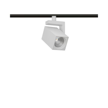 faretto led per binario magnetico 8w 48v dali 2700-4000k bianco ip20 v-square beneito faure, 5039