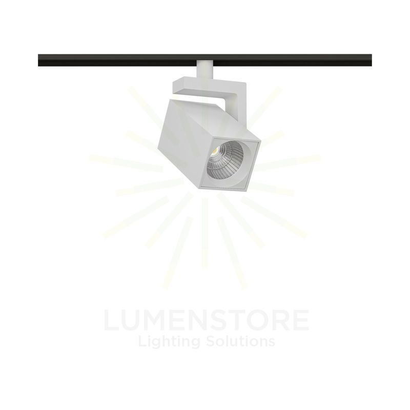 faretto led per binario magnetico 8w 48v dali 2700-4000k bianco ip20 v-square beneito faure, 5039