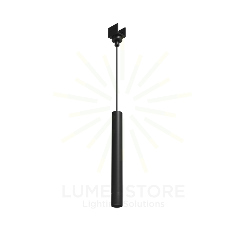 sospensione led per binario 8w 48v 2700k nero ip65 beneito faure 5394