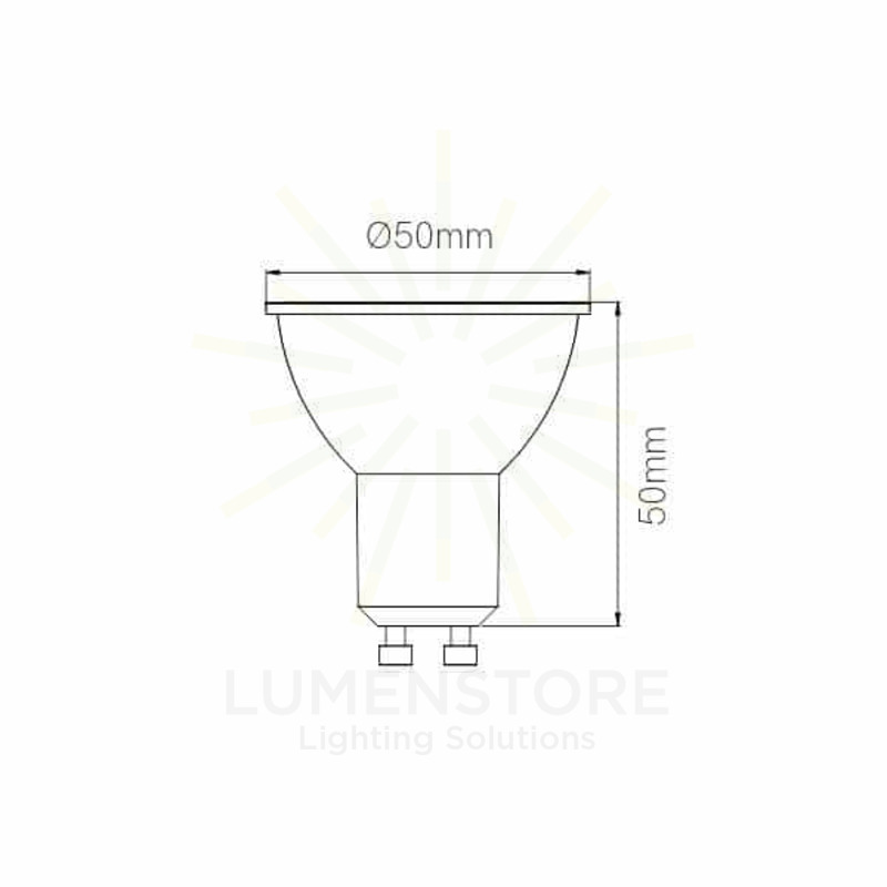 lampadina led system gu10 8w luce calda 827 beneito faure
