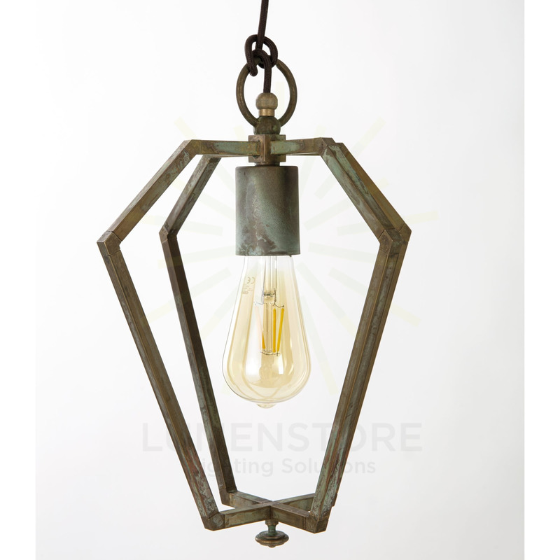 lampadario a sospensione gemstone e27 ottone anticato ip20 ml3487