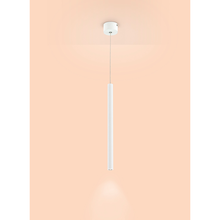 lampadario tubi diodi 3w luce calda 3000k affralux grande tondo bianco